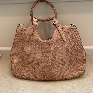 Cole Haan large woven Genevieve tote new with tags